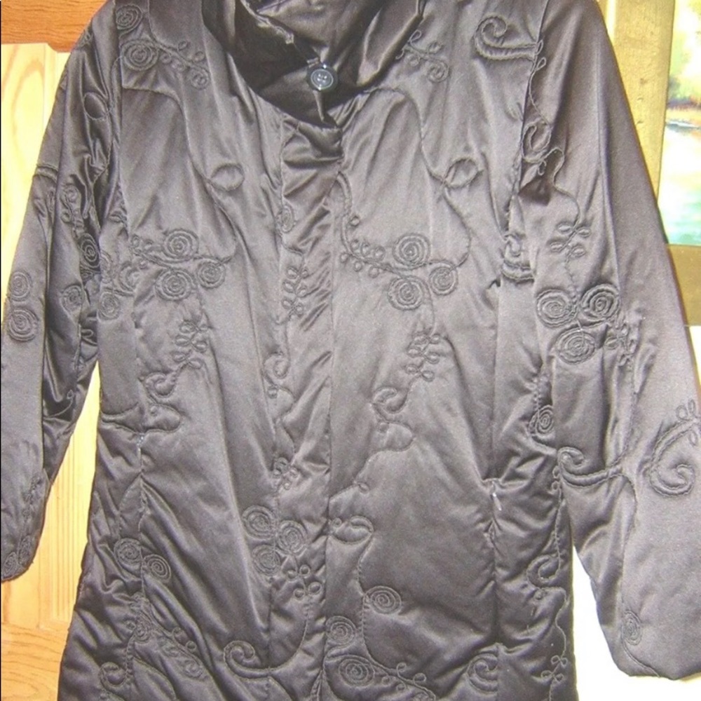 DANA BUCHMAN COAT/JACKET-MANDARIN COLLAR~Med~EUC